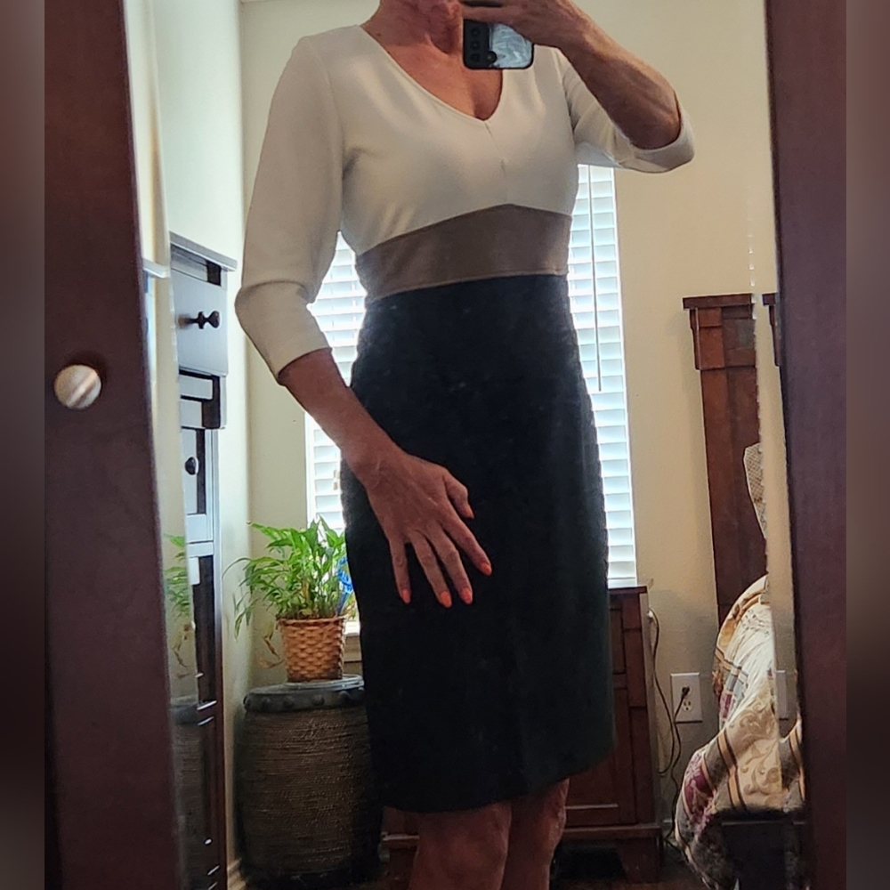 Boston Proper Color Block Dress Size L